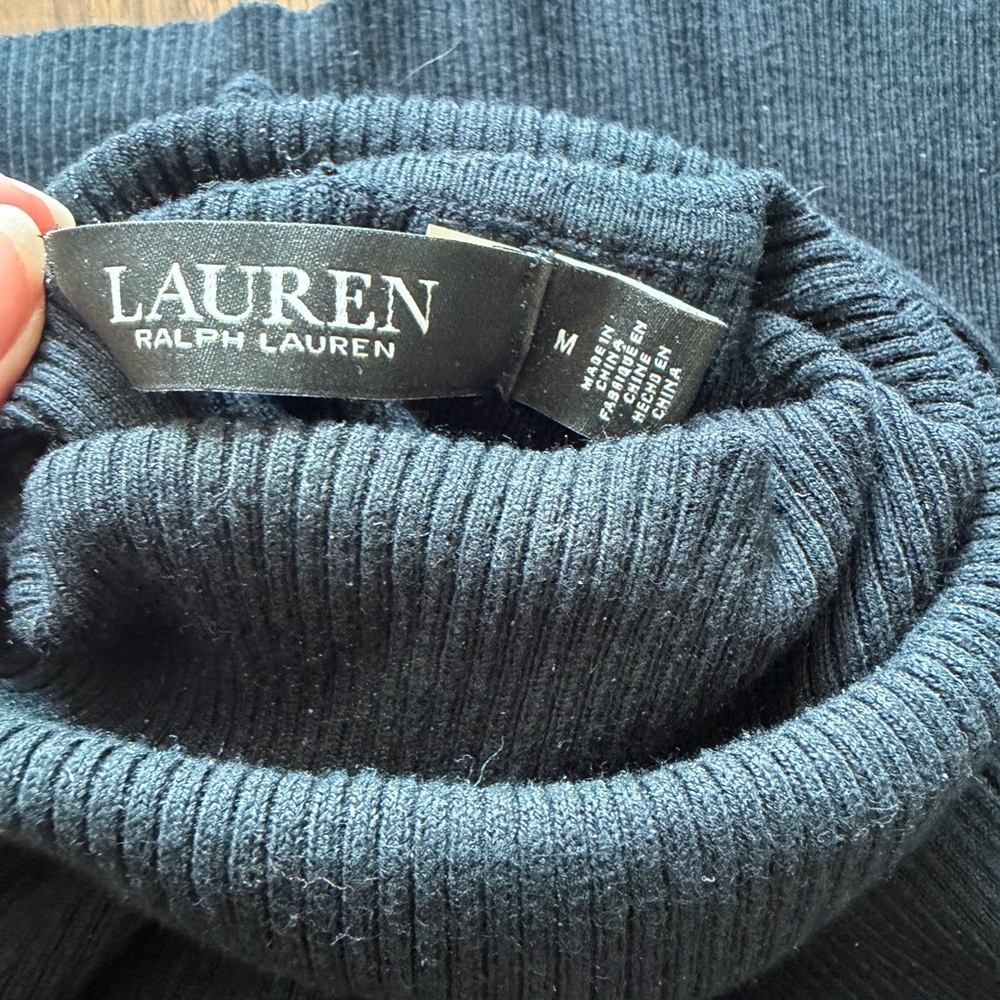 Ralph Lauren Classic Black Turtleneck Sweater